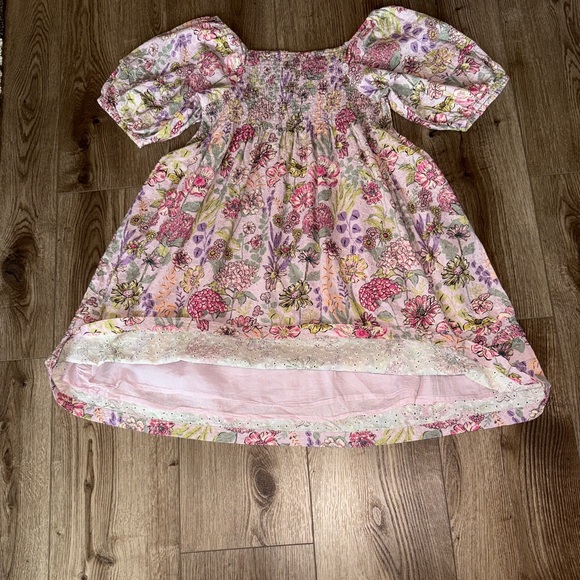 Uncle Frank Lined Floral Women’s Dress Pastel Multicolored Print Size Medium - Picture 6 of 11